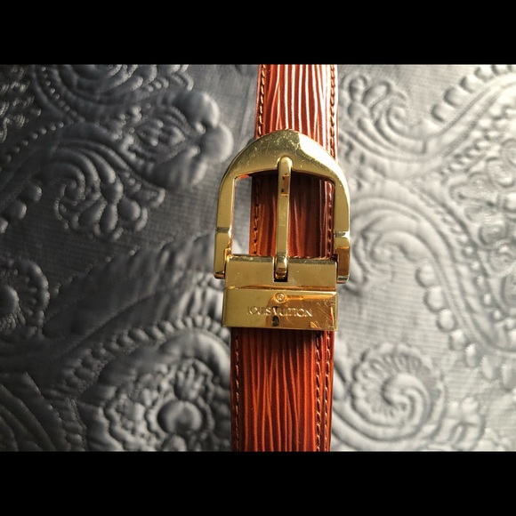 Louis Vuitton Brown Epi Leather belt - Picture 4 of 8